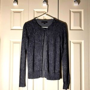 Dark Grey Cardigan - Snakeskin pattern